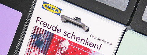 10% Rabatt auf die 100€ IKEA Gutschein-Karte