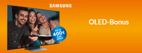 Sichere dir jetzt den Samsung OLED-Bonus und profitiere von einem Direktabzug von bis zu 400 €