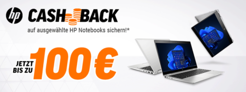 Spare mit der NBB HP Cashback Aktion bis zu 100 € auf ausgewählte Notebooks!