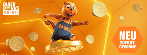 OBI Biber Bonusaktion: Sammle Punkte und erhalte bis zu 10% Rabatt