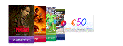 20€ Ersparnis bei Sky und Paramount+ plus 50€ Gutschein