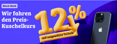 Black Friday Rabatt von reBuy: 12% auf Elektronik