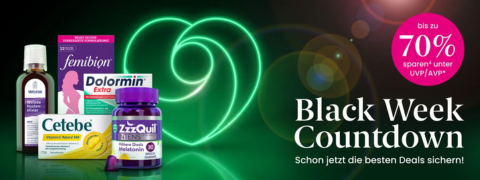 Black Week bei DocMorris: bis zu 70% sparen