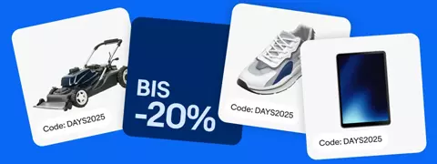 Profitieren von 20% Rabattcode bei den eBay Days!